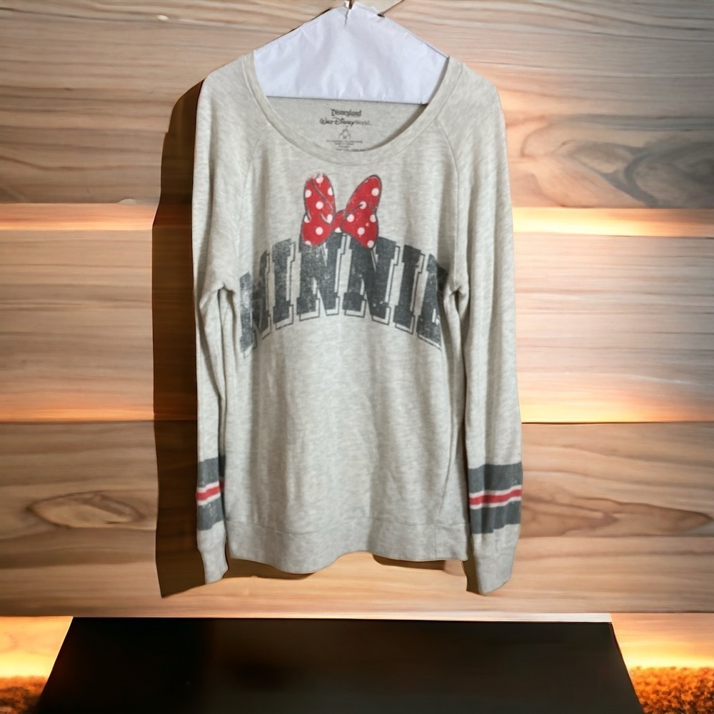 Disneyland Minnie Mouse 91% cotton 9% poly sweatshirt long sleeve medium